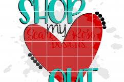 Ready to Shop my Heart Out SVG - Black Friday SVG Product Image 2