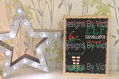 Elf Christmas Countdown Chalkboard Design SVG Cut File Product Image 2