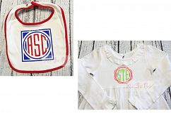 Exclusive Clubhouse Monogram Font SVG &amp; DXF Cut File Product Image 3