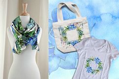 Succulent blue tropical plant PNG set Product Image 5