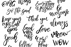 Hand drawn watercolor Inspirational quotes DIY pack Product Image 9