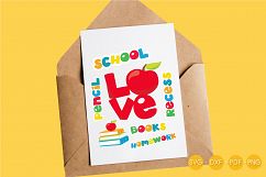 School Titles cutting files svg, dxf, pdf, eps included - cut files for cricut and silhouette - Cutting Files SG Product Image 3