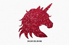 unicorn svg, unicorn head silhouette Product Image 1