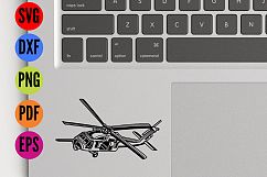Helicopter Chopper Military SVG Cutting File  Product Image 4
