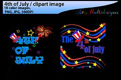 4th of july / 4th of july clipart / fourth of july clipart silhouette / happy 4th of july /JPG / PNG Product Image 3