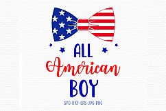 All american boy svg, Fourth of July SVG, 4th of July Svg, Patriotic SVG, America Svg, Cricut, Silhouette Cut File, svg dxf eps Product Image 1
