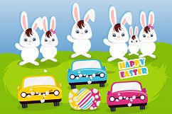 Easter bunny  illustrations, Easter graphics Product Image 2