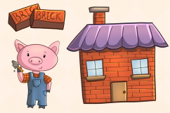 Three Little Pigs Clip Art Product Image 4