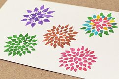Dahlia Flower Clip Art Ver. 2 Product Image 3