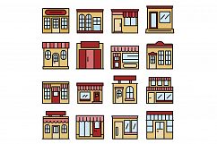 Local business icons vector flat Product Image 1