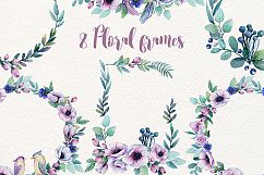 Flowers watercolor set Product Image 4