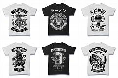 100  Vector Tshirt Designs ( B/W Concept ) Product Image 5