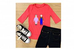 Gran Gramps and Kids Clip Art, Sublimation Product Image 3