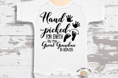 Hand Picked for Earth SVG In Memory of Great Grandma svg Product Image 1