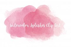 Watercolor Splashes Clip Art, Transparent PNG Product Image 1