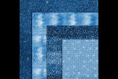 42 Royal Blue Luxury Shimmer Glitter Digital Papers Product Image 4