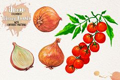Watercolor Vegetables, Herbs Product Image 10
