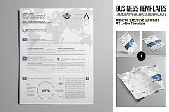 Omicron Executive Summary US Letter Template Product Image 1