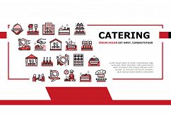 Catering Food Service Landing Header Vector Product Image 1