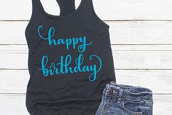 Birthday SVG Bundle / 4 birthday SVG files / Handlettered Product Image 9