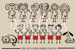 Stick People SVG / PNG / DXF / EPS Files Product Image 2