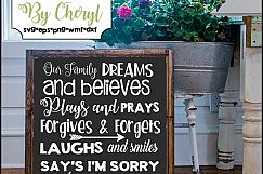 Our Family Dreams  SVG Product Image 1