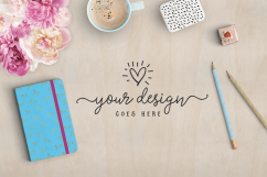 Feminine Styled Desktop Scene Mockup Product Image 1