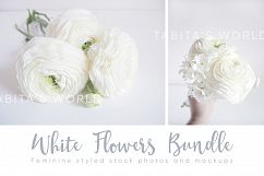 The White Flowers mock ups &amp; photos bundle Product Image 6
