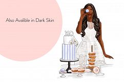 Fashion illustration - Baker Girl - Light Skin Product Image 8