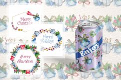Winter holiday PNG watercolor set Product Image 4