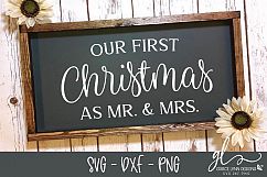 Our First Christmas - Christmas Cut File - SVG, DXF &amp; PNG Product Image 1