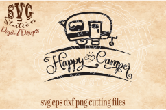 Happy Camper Cut File Product Image 1