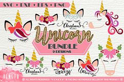 Unicorn | BUNDLE - 9 Designs | SVG DXF EPS PNG Product Image 1