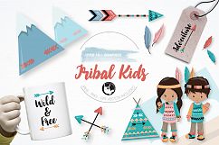 Tribal kids graphics and illustrations Product Image 1