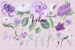 Lilac Soft purple watercolor Product Image 3