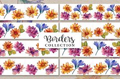 African daisy PNG watercolor design set Product Image 9