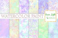 Watercolor Paint Digital Papers, Watercolor Backgrounds Product Image 1