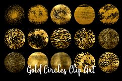 Gold Circles and Rings Clipart, 30 Transparent PNG Files Product Image 1