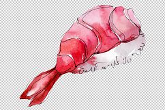 Watercolor sushi PNG watercolor set Product Image 4