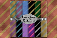 Diagonal Striped Backgrounds - 12 Image Set Product Image 1