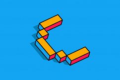 Isometric Alphabets Product Image 5