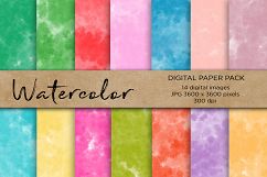 Watercolor Digital Paper, Watercolor Background Product Image 1