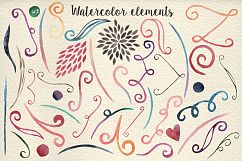 159 Watercolor flowers &amp; florals Product Image 4