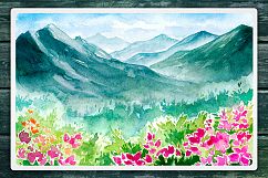 Watercolor Vector Landscapes set#2 Product Image 7