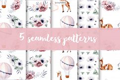 Cute baby Deer Watercolor clipart Baby animals Product Image 7