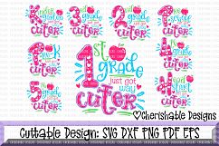 Back to School svg, Just Got Way Cuter Svg Product Image 1