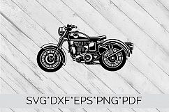 Vintage Motorbike, Motorcycle  SVG Cutting File  Product Image 4