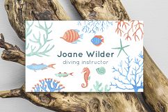 Sea inhabitants clipart collection Product Image 3