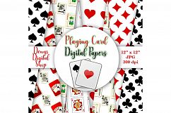 Playing Card Suits - Digital Wall, Playing Cards Patterned Product Image 1