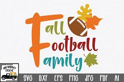 Fall Football Family SVG - Fall SVG Cut File - DXF EPS PNG Product Image 1